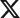 x logo